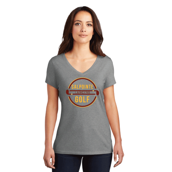 Salpointe Golf Women's Retro Vneck Shirt