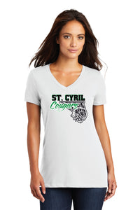 St. Cyril Women's Basketball Vneck Fan Shirt