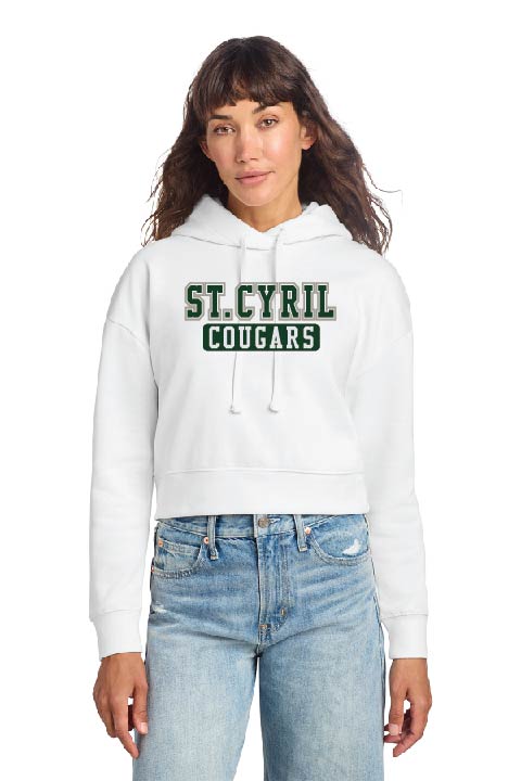 St. Cyril Women's Cropped Hooded Parent Fan Shirt