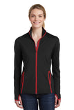 VA Sport-Tek® Ladies Sport-Wick® Stretch Contrast Full-Zip Jacket (EDUCATION)