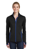 VA Sport-Tek® Ladies Sport-Wick® Stretch Contrast Full-Zip Jacket (DENTAL)